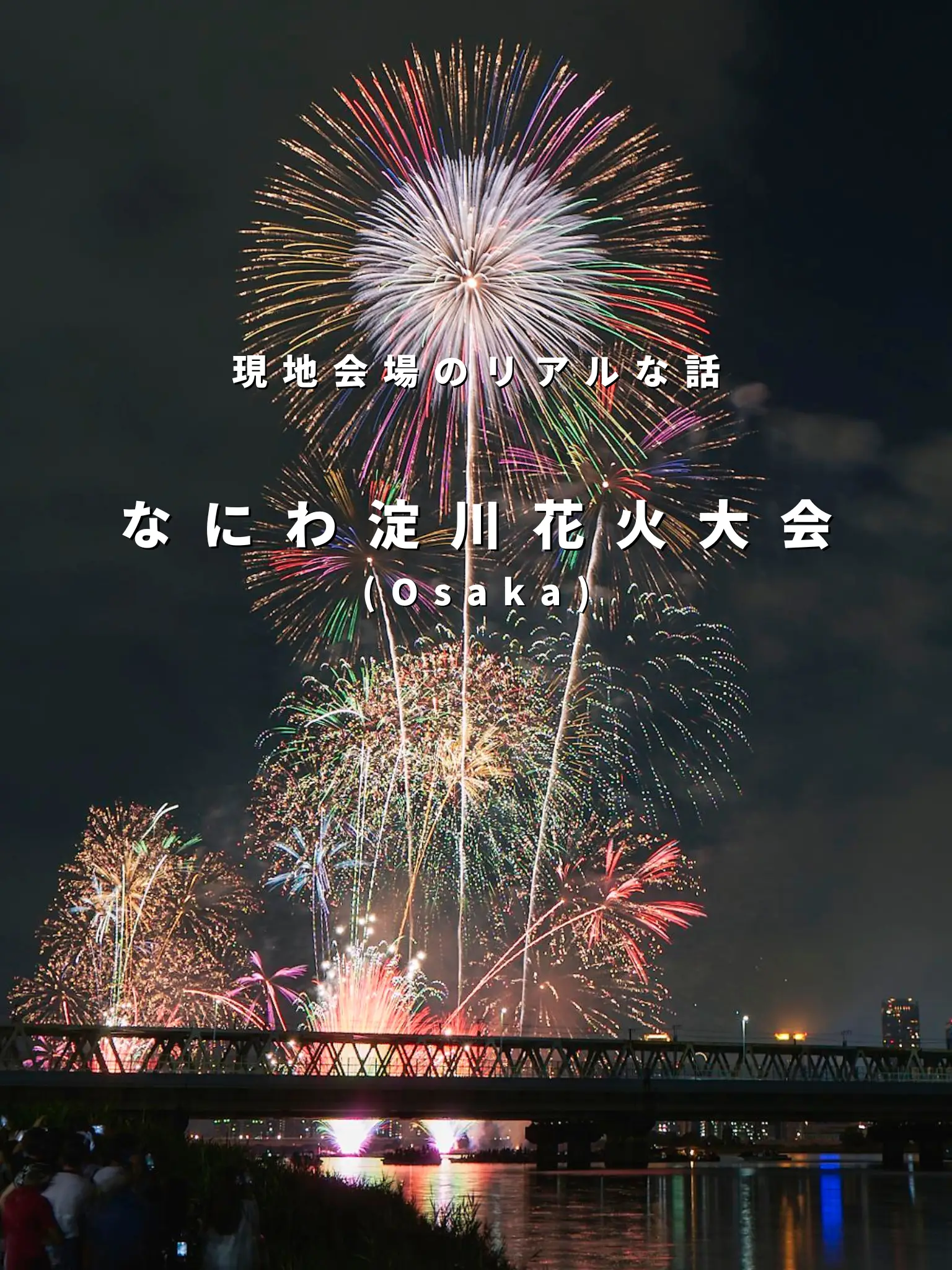 本部席隣の河川敷で無料で写真を撮った時の話】なにわ淀川花火大会