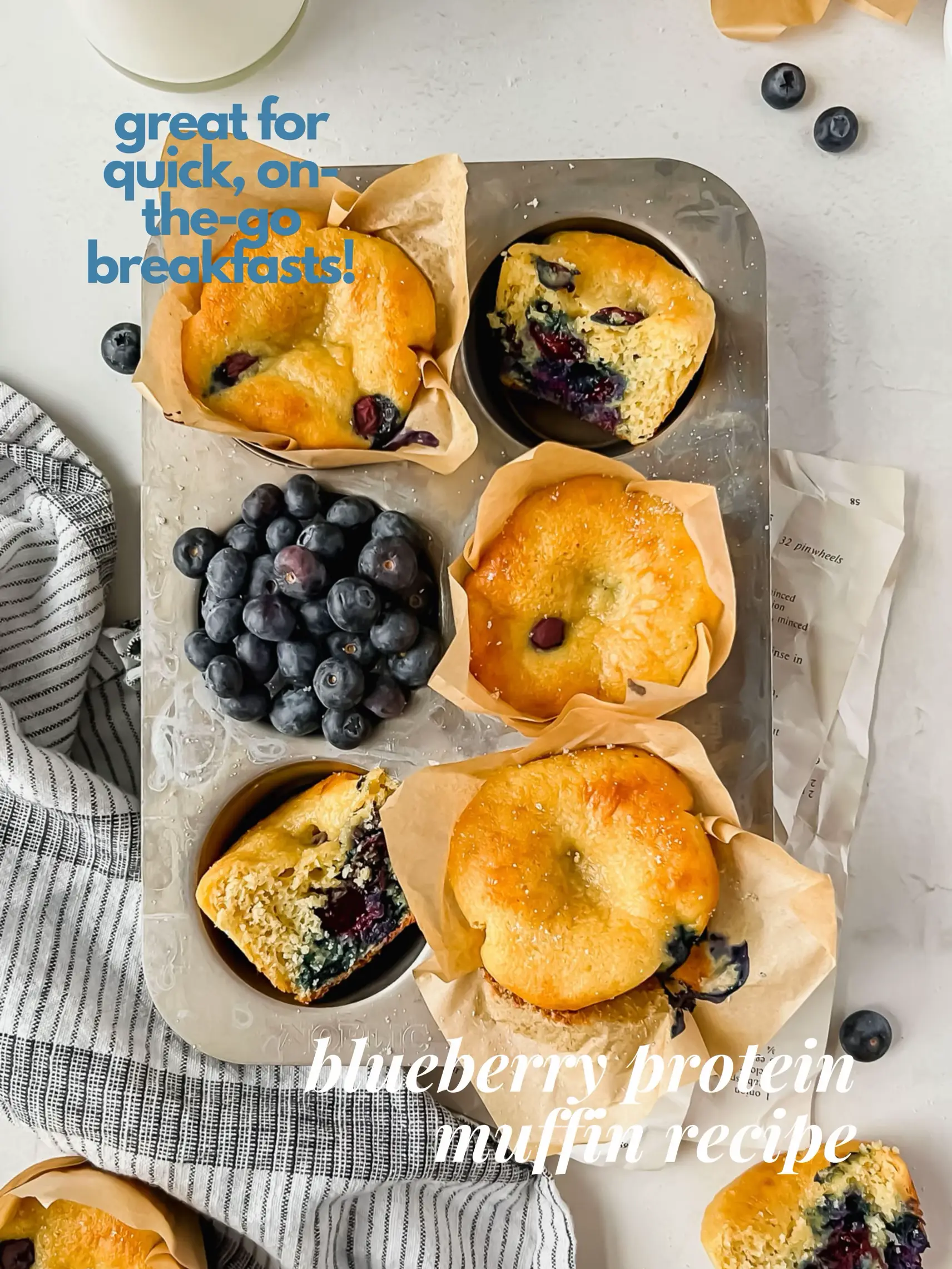 Crumb Topped Mini Blueberry Muffins Recipe - Emily Laurae