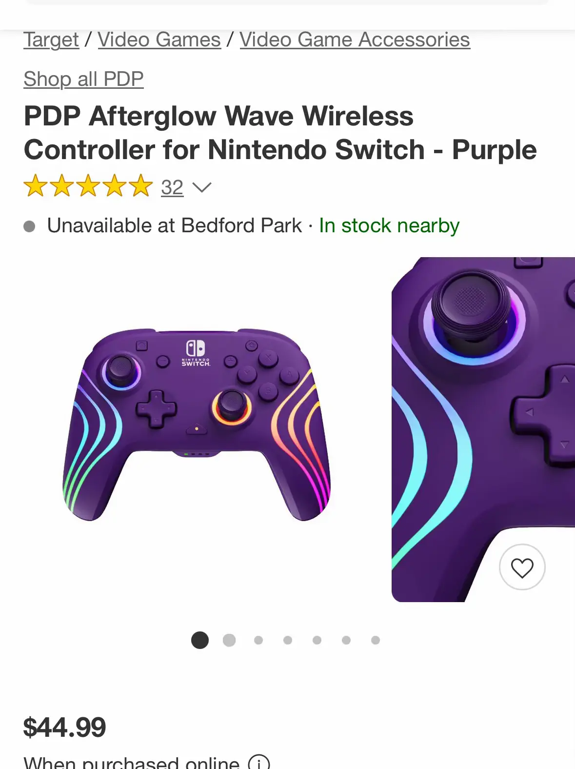 Nintendo Switch Afterglow Wireless Deluxe Controller : Target