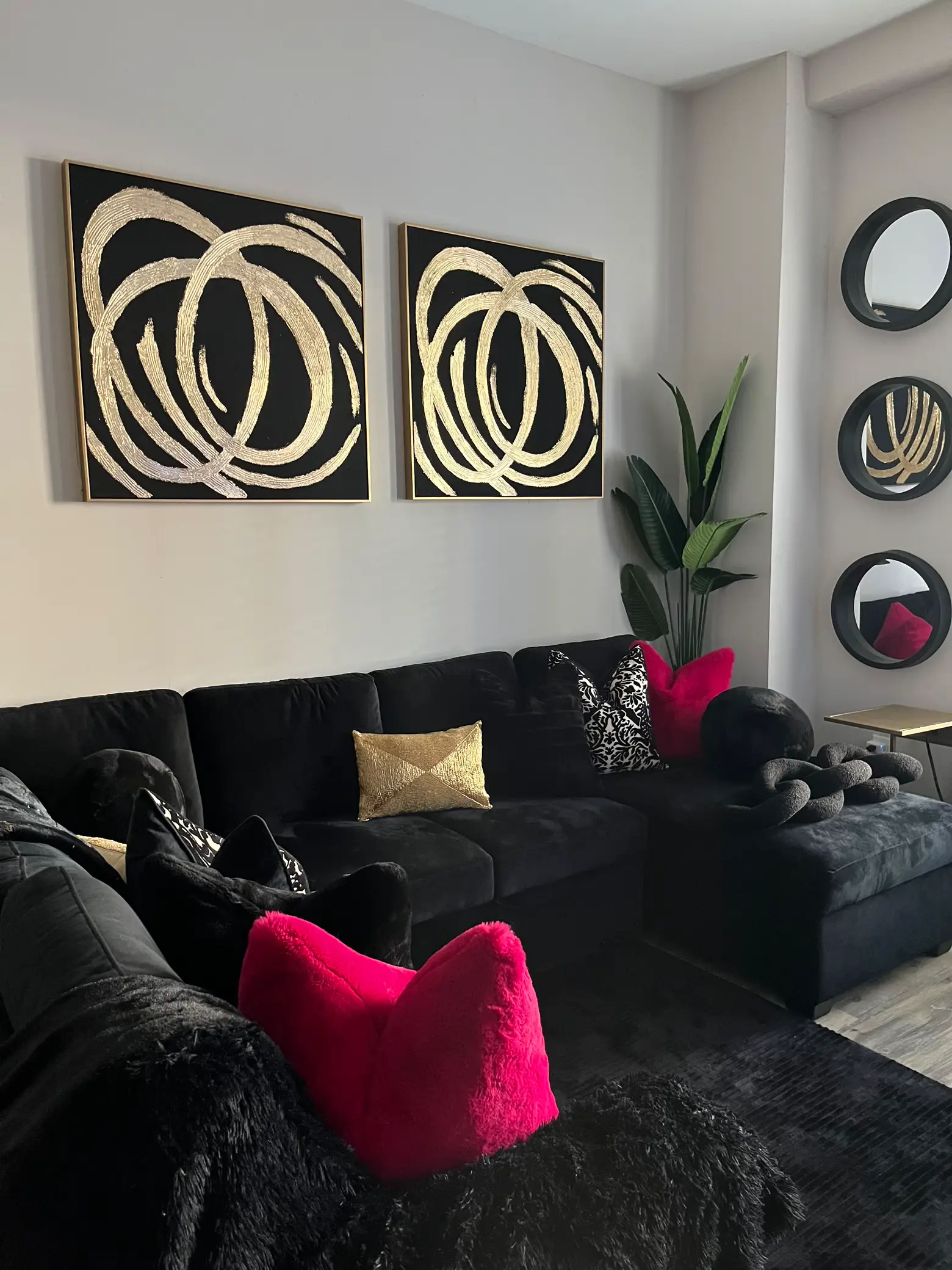 Black Gold living Room Ideas Gallery posted by Miya’s Place Lemon8