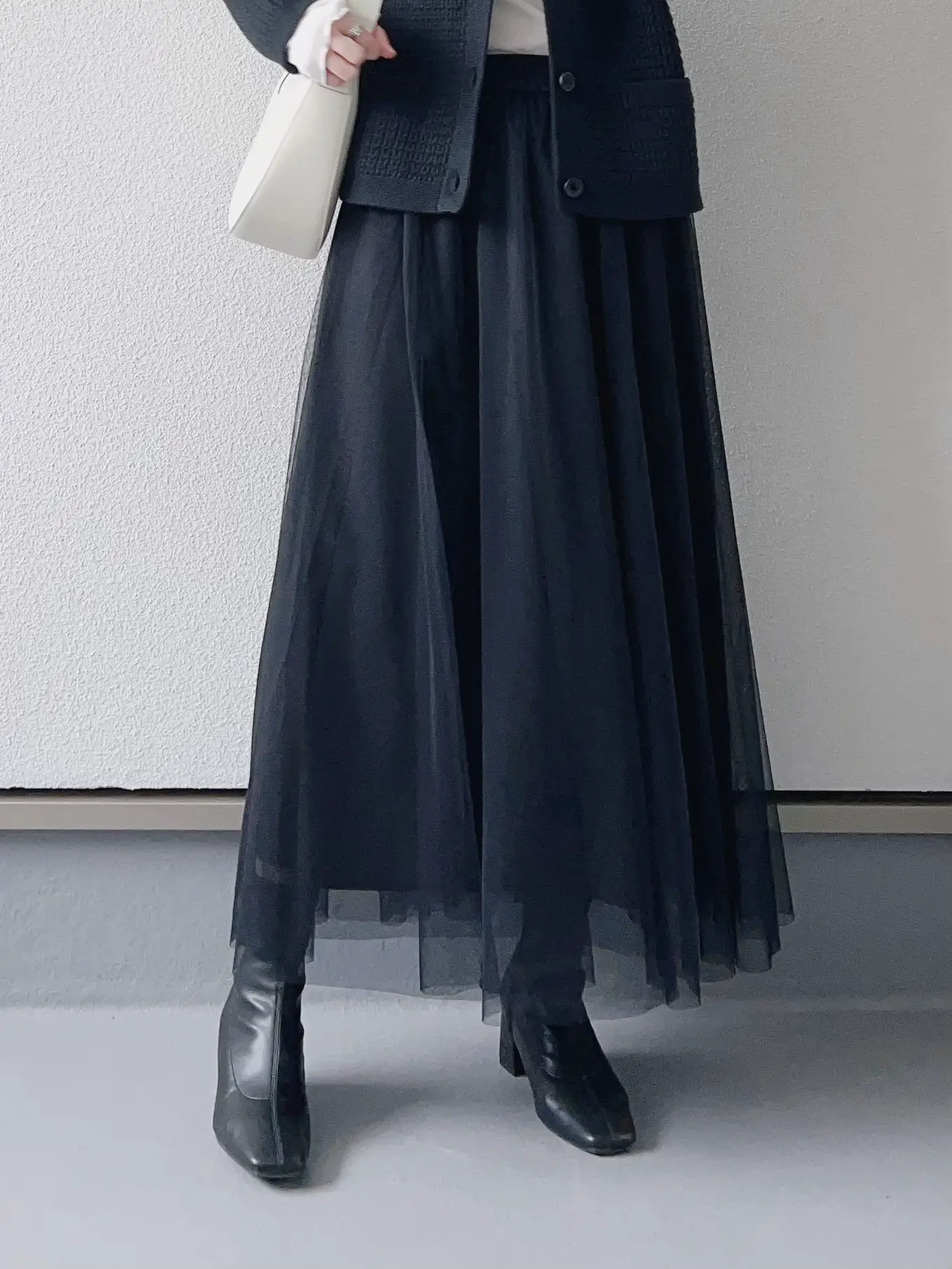 新品 Andmary ブラック Bella knit skirt スカート-