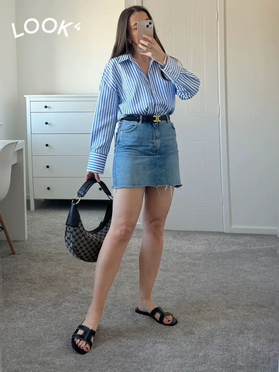 3 casual ways to style a blue striped shirt 🩵, Gallery posted by  mollyolivia__x