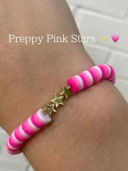 Clay bead bracelet ideas for you ⭐️💗 This video looks really bad 😭💀, Bracelet Ideas