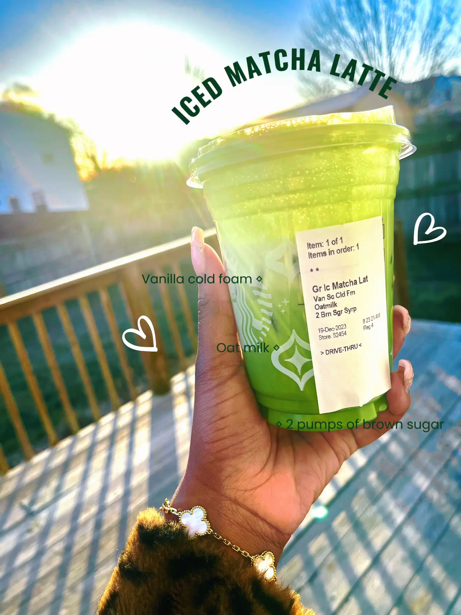 Easy Iced Matcha Green Tea Latte - Joy + Oliver