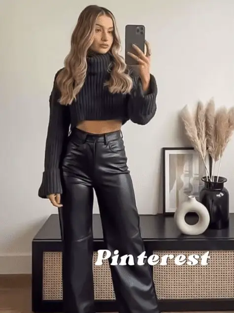 Leather Leggings Outfit Ideas - Lipgloss and Crayons