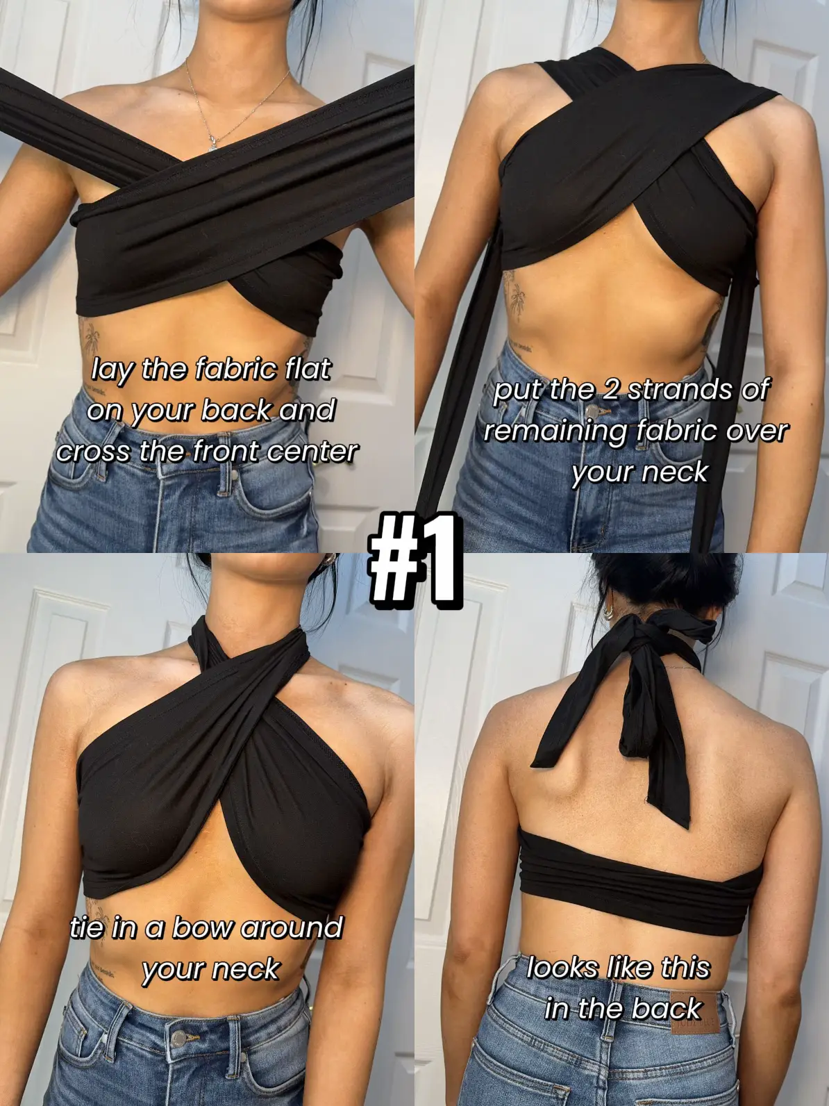 The Viral Hack That Makes It Easy To Wear Tie-Front Tops With A