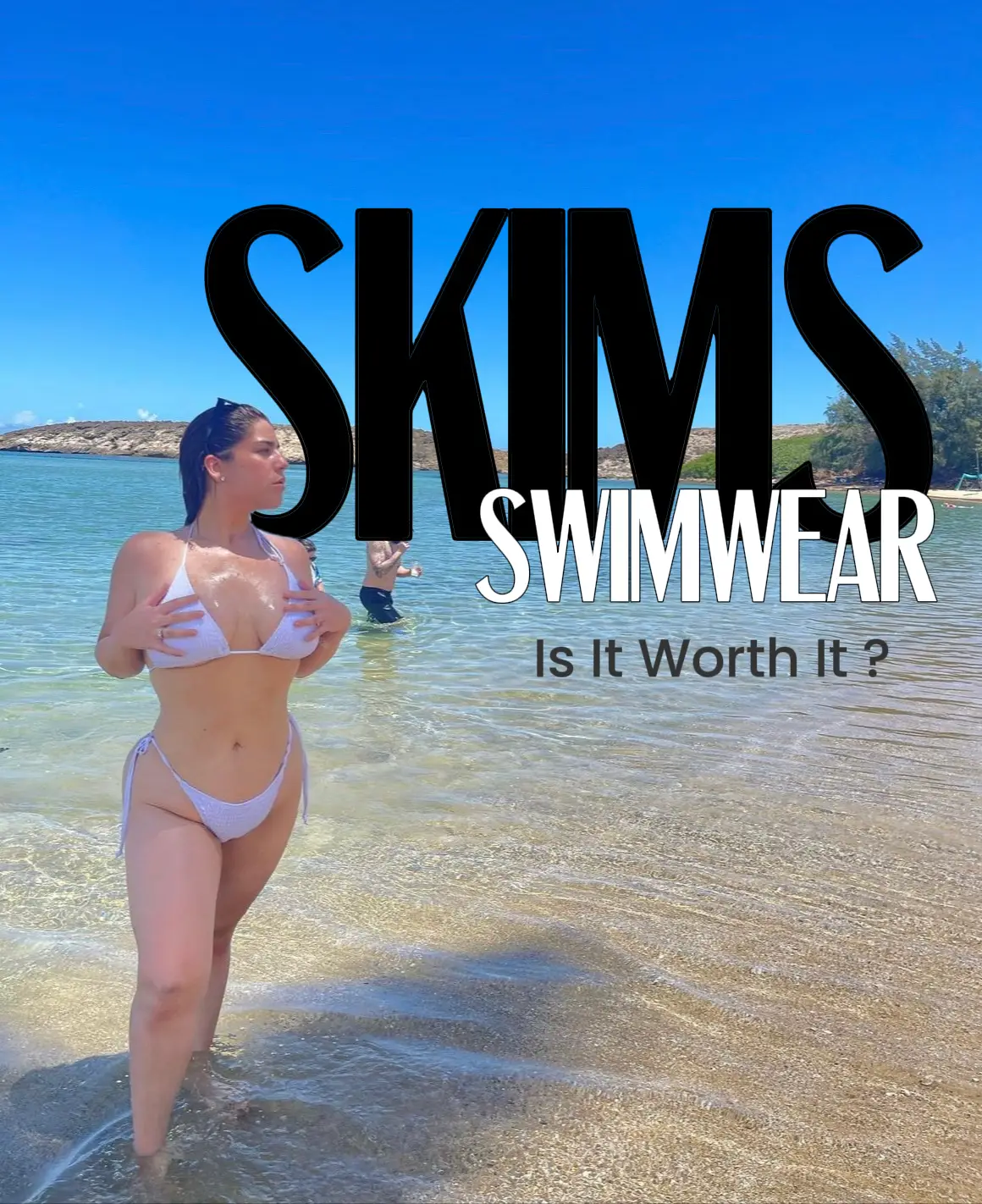 SKIMS, Swim, Skims Micro Scoop Bikini Top In Onyx Size Large