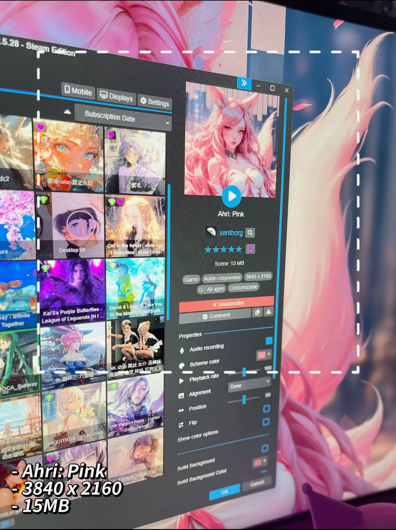 My Favorite Pink Wallpapers Wallpaper Engine Gallery posted by