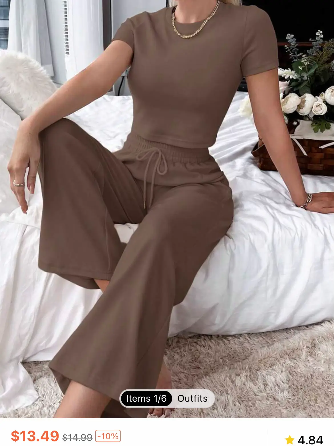 Skims Womens Cream Plus Size Logo Cotton Thermal Legging Pointelle Pants  Size 4X