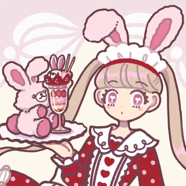 ラブリ〜♥うさぎのストロベリーパフェ♥ | Rubyが投稿したフォト 