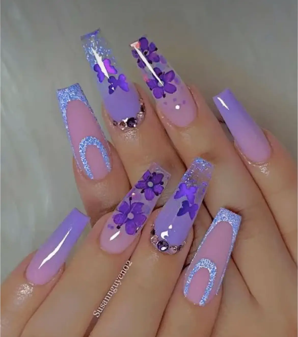 Rhinestone nail inspo -step by step & product list