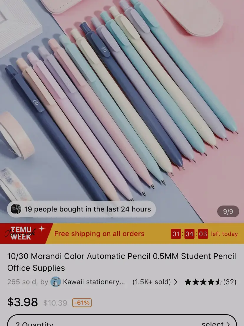 Morandi Multiple Color 0.5mm Gel Pen 9 Pcs Set — A Lot Mall