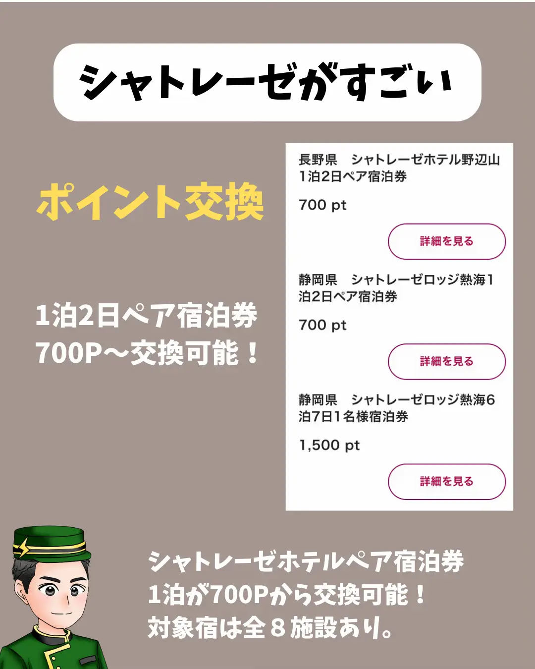 シャトレーゼロッジ熱海 1泊2日ペア宿泊券 宿泊記]シャトレーゼロッジ 