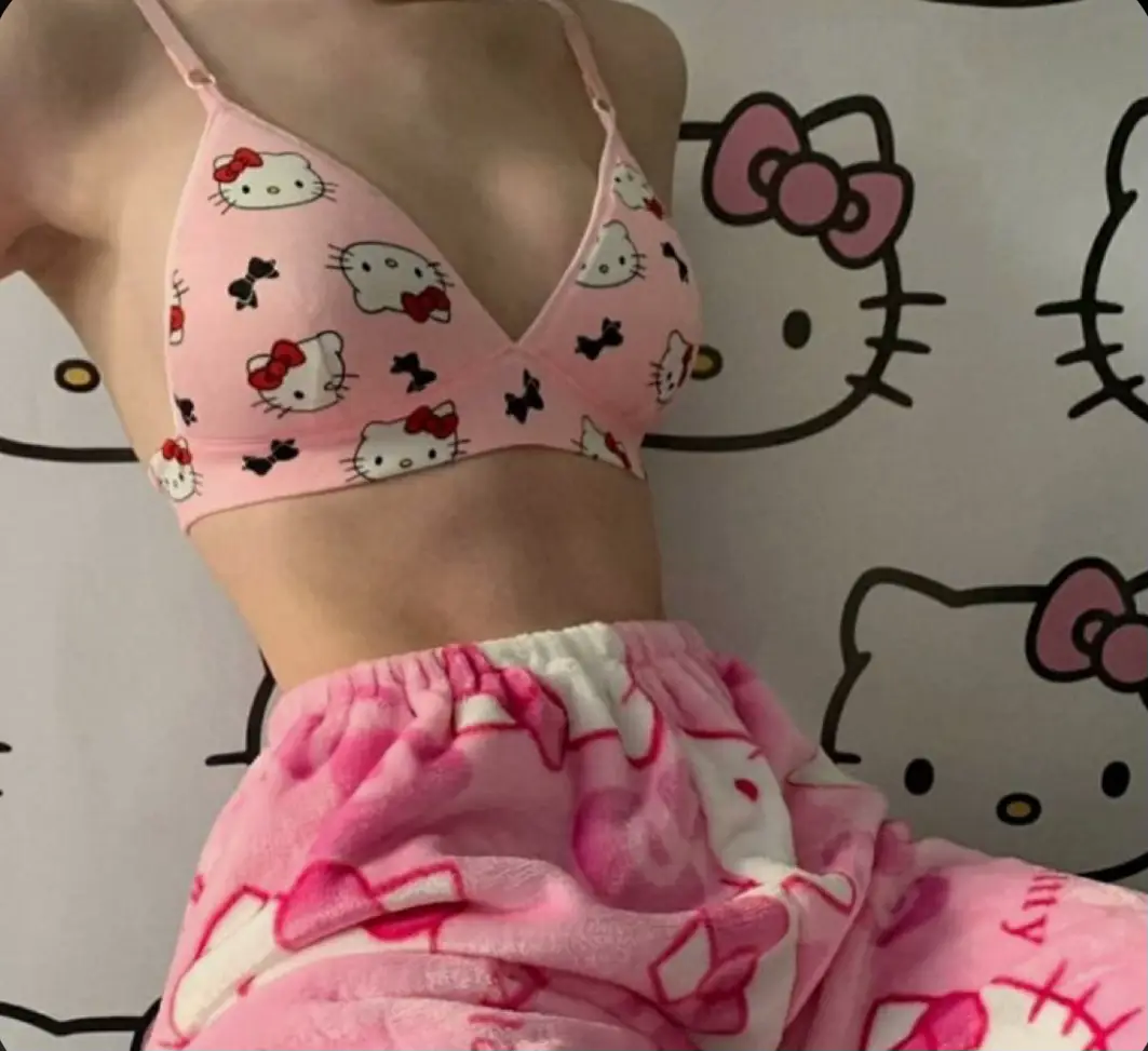 Hello Kitty, Intimates & Sleepwear, Hello Kitty Forever 2 Bralette Short  Set New