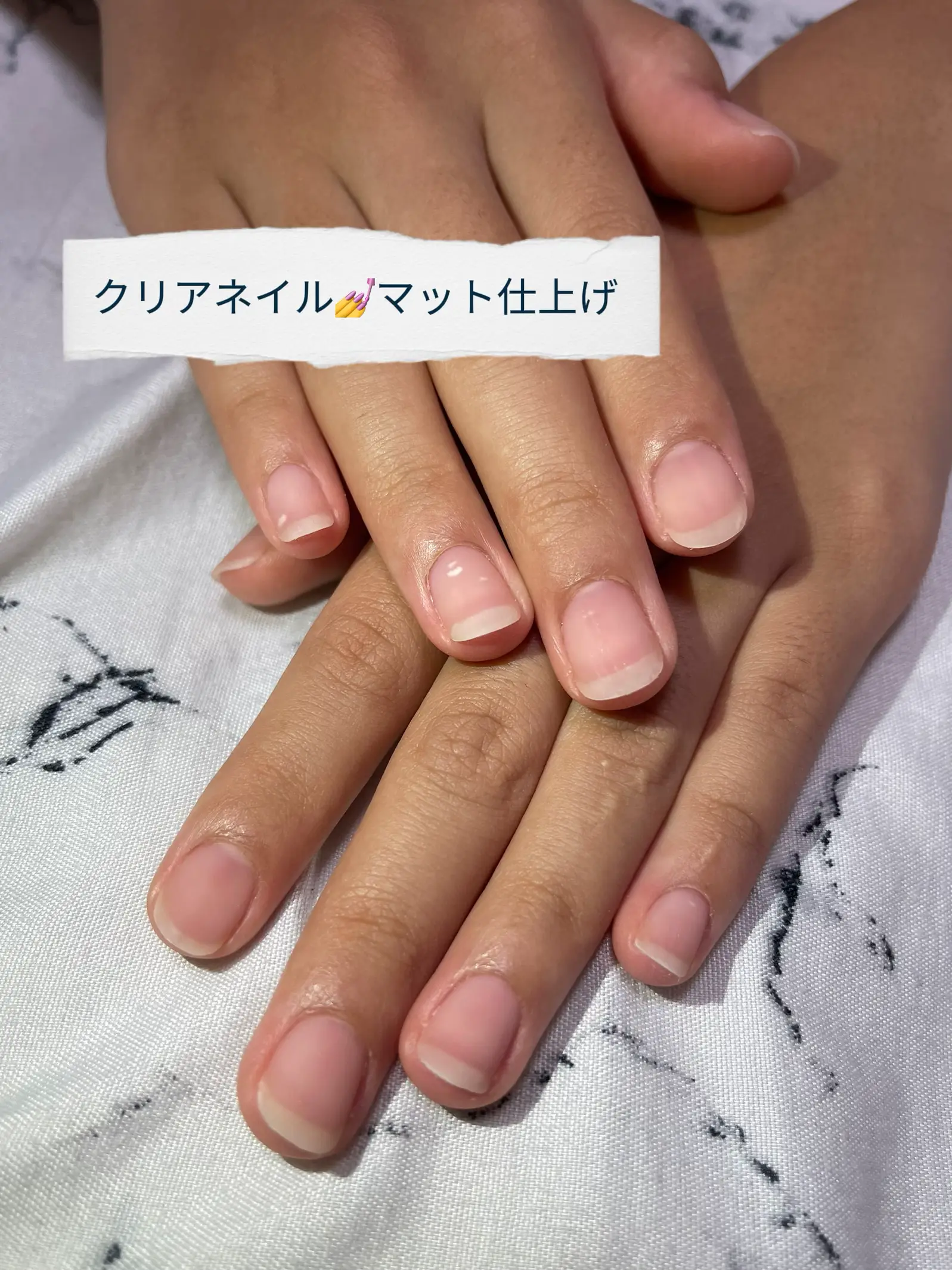 クリアネイル💅マット仕上げ | Naa 🐽が投稿したフォトブック | Lemon8