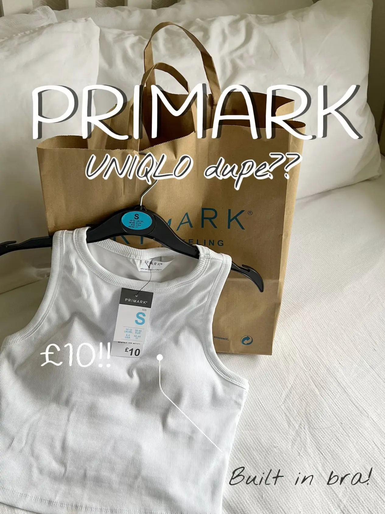 Primark built in bra top, UNIQLO dupe??, Gallery posted by sian