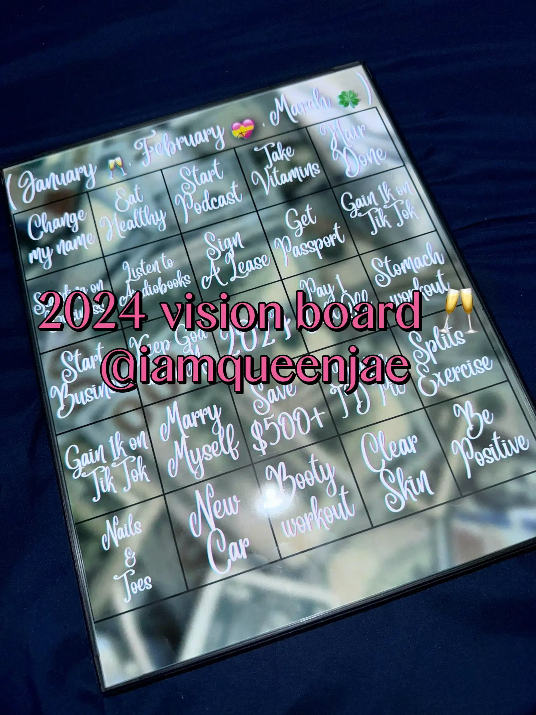 2024 Vision Boards, Calendar