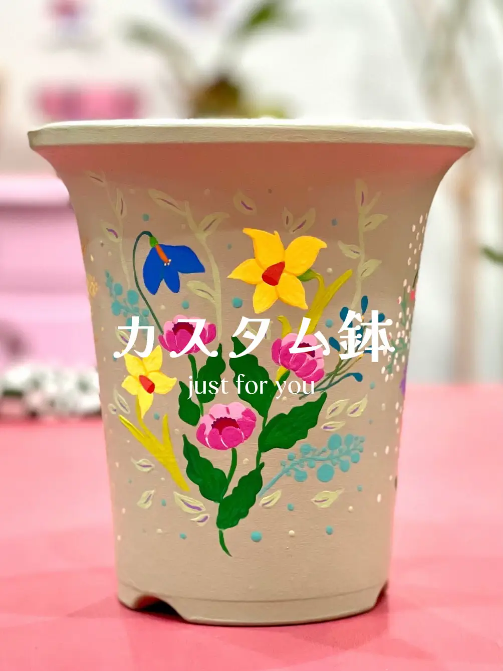 リメ缶 デコパージュ 薔薇 ステンシル 鉢カバー ガーデン雑貨