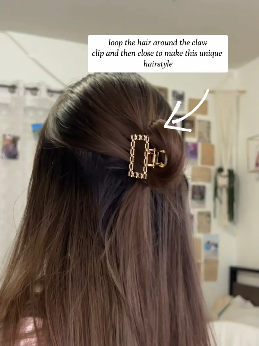 60 Second Claw Clip Hair Tutorial ✨ 