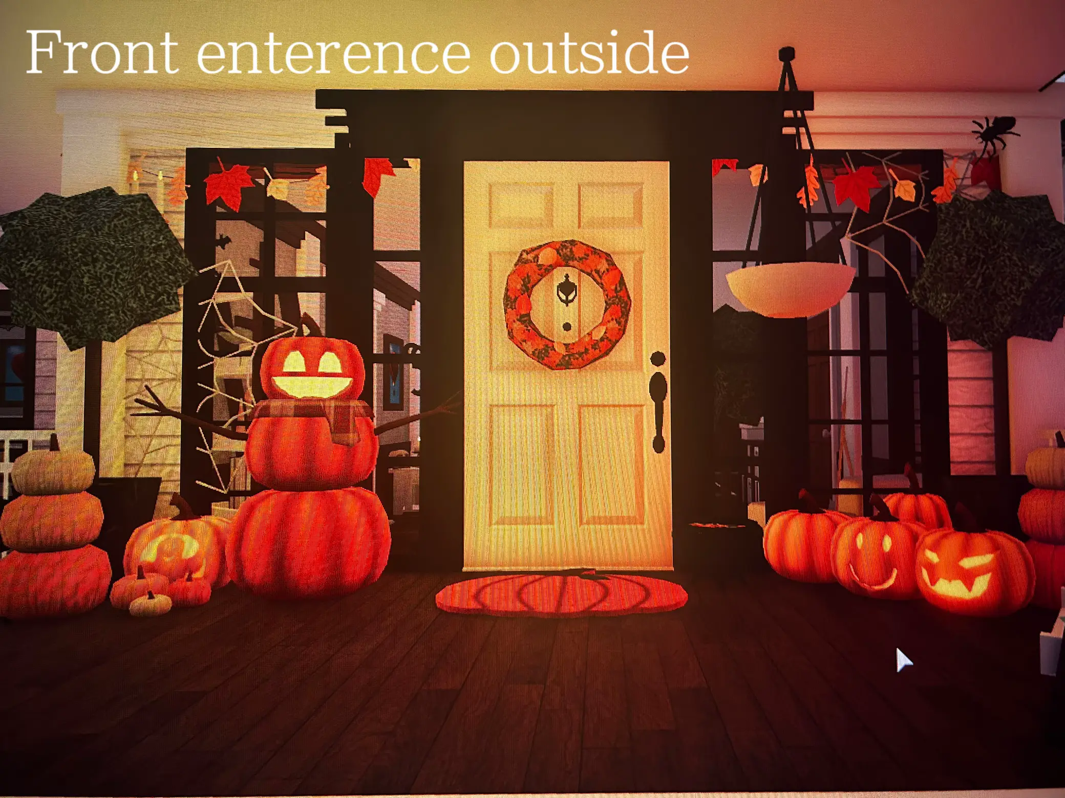 Decorating my Family House for HALLOWEEN! *UPDATE* Roblox Bloxburg 