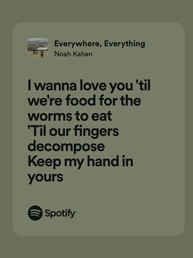 Everywhere, Everything lyrics | Sticker