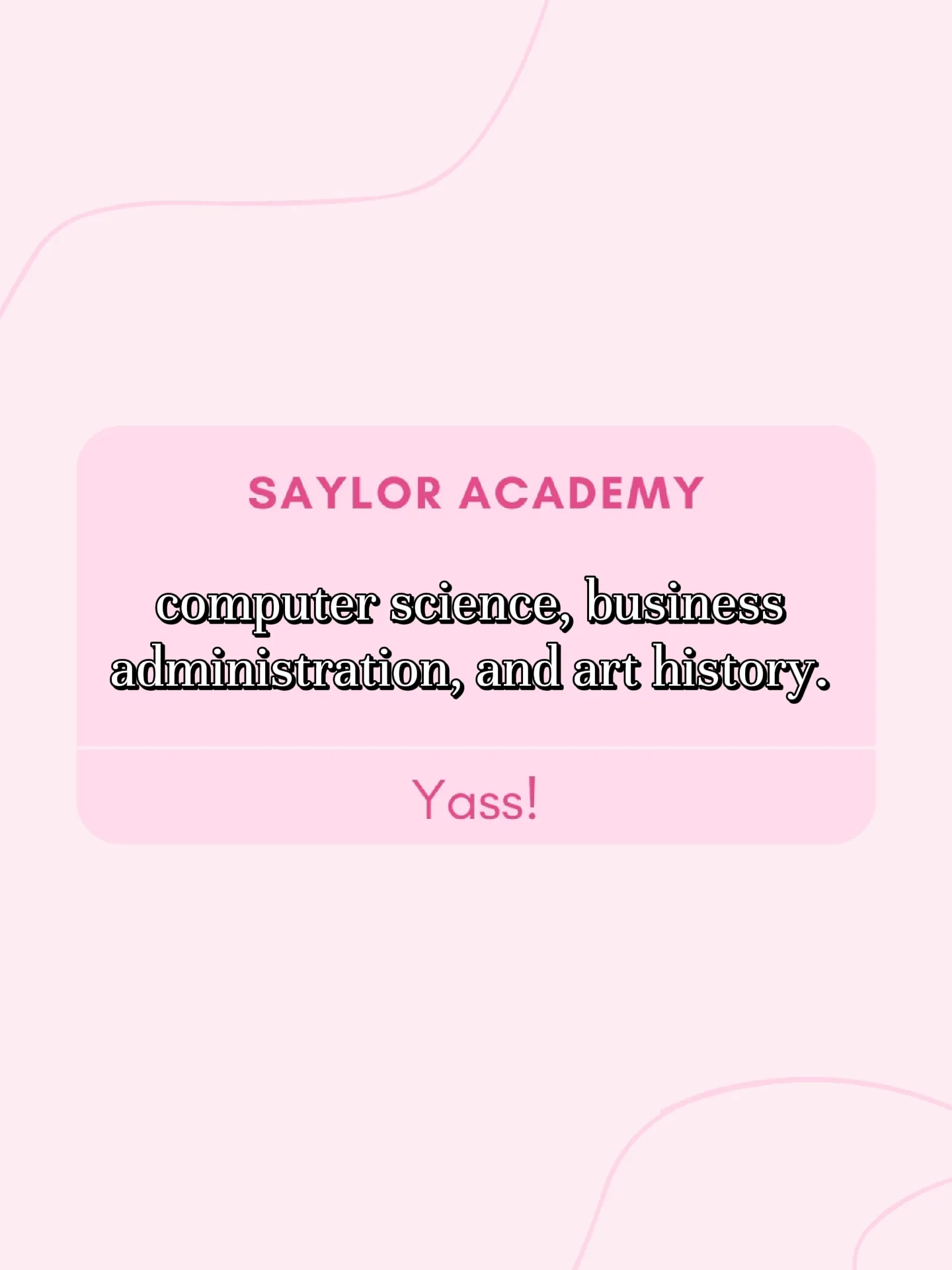  A pink background with white text that says "Saylor Academy".