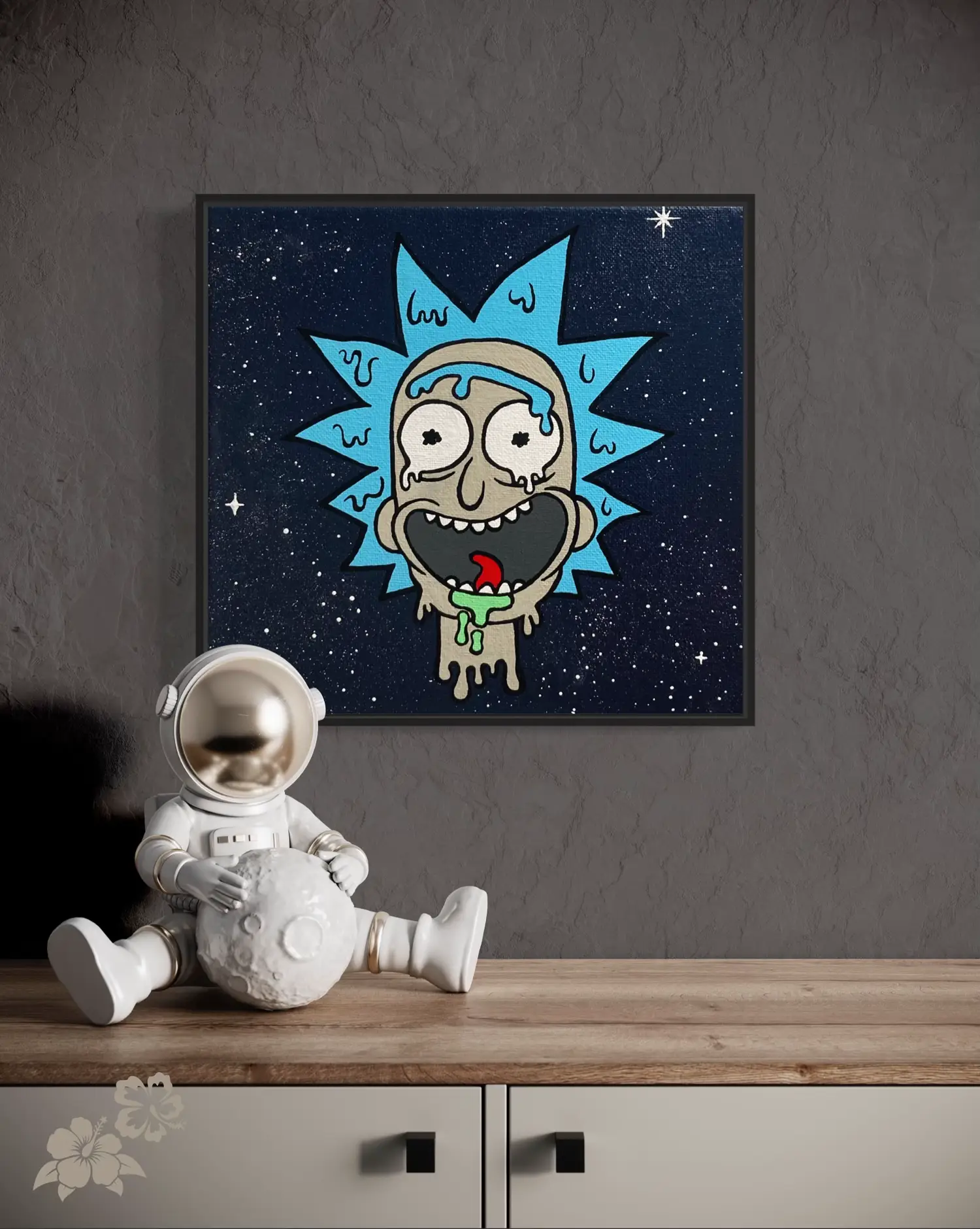 Rick Morty Painting 