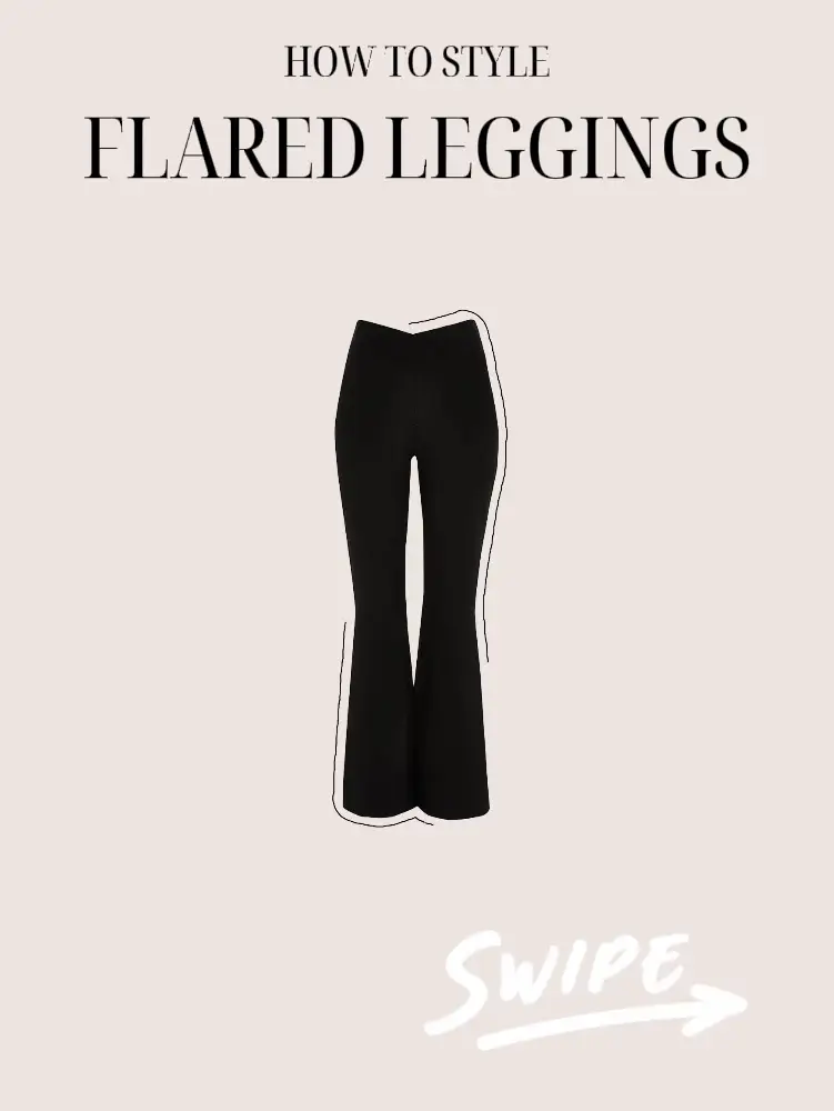 outfits with flared leggings - Lemon8 Search