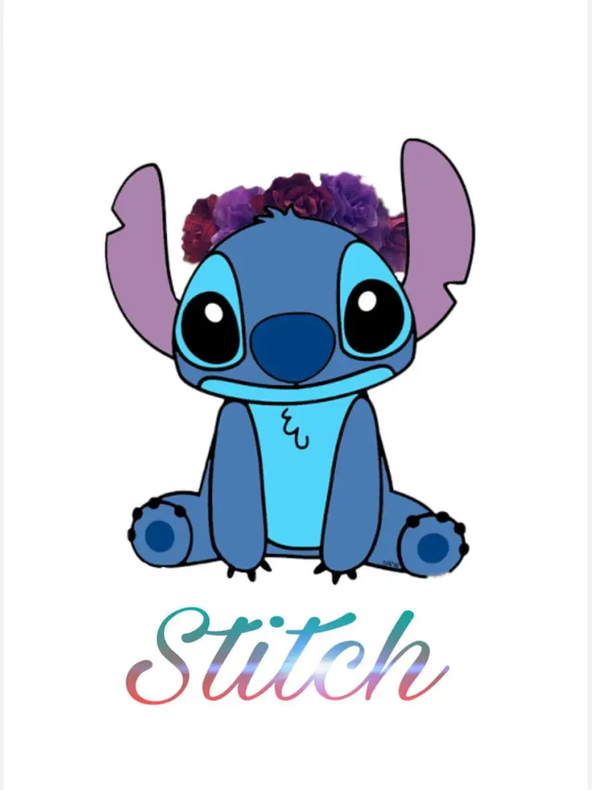 Japan Disney Vinyl Sticker - Stitch & Scrump / Hug