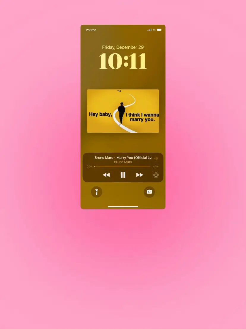  A phone screen with a song playing on it.