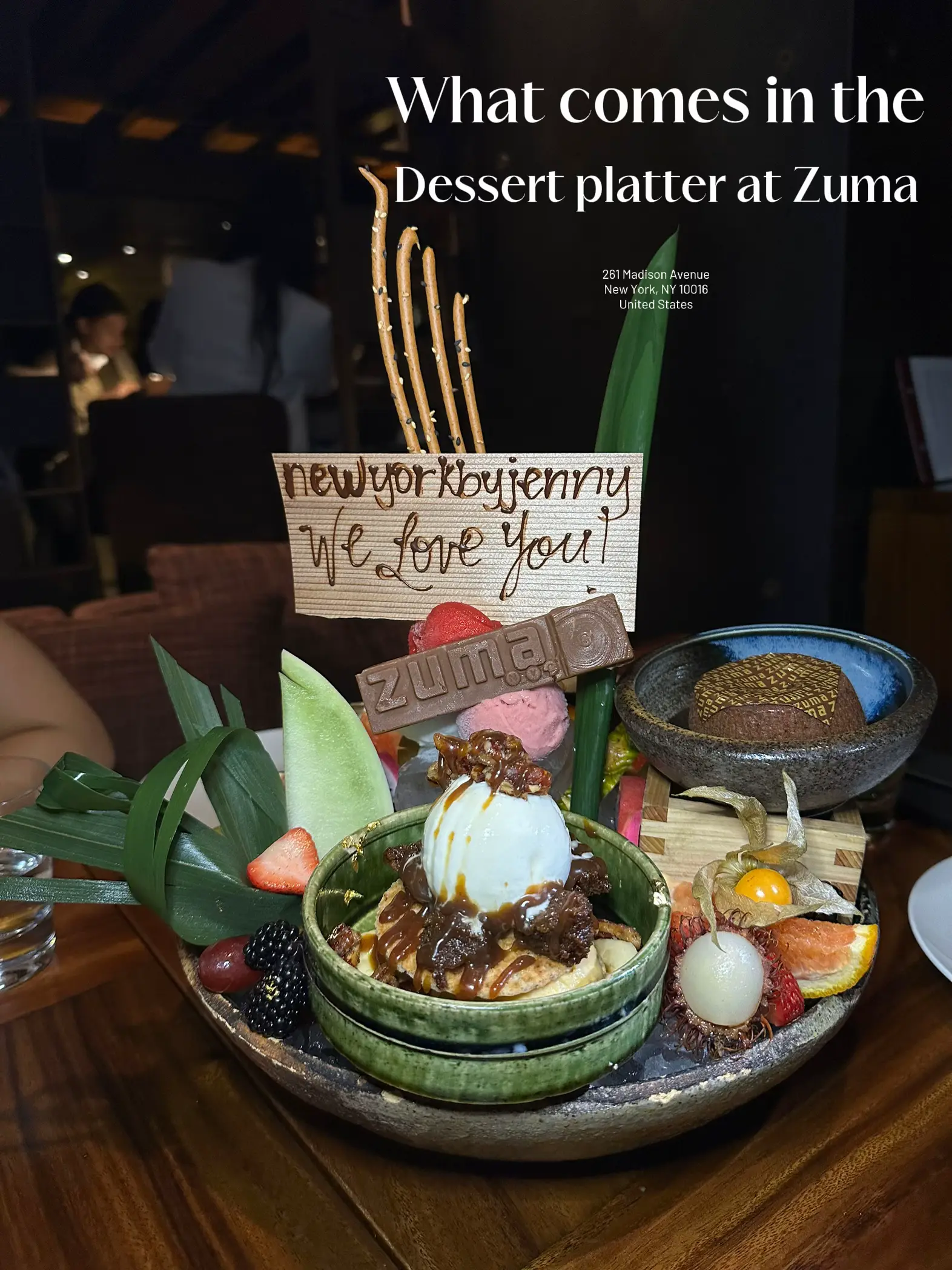 Zuma NY dessert platter, Gallery posted by Newyorkbyjenny