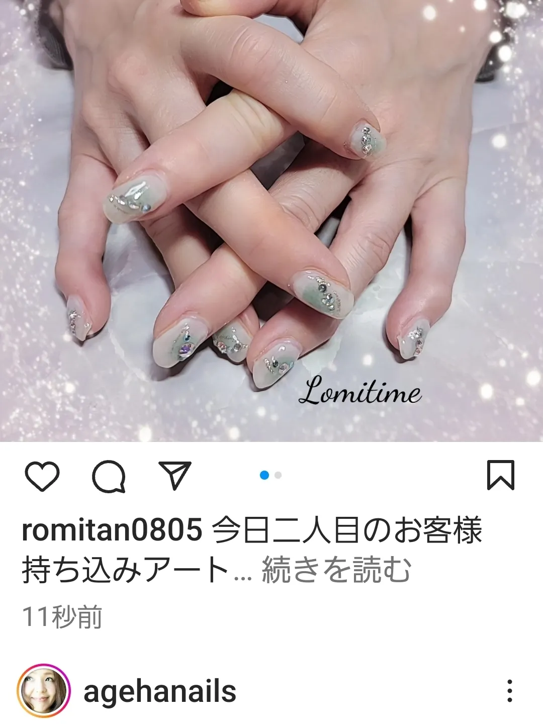 グリーンチークネイル | ろみたんが投稿したフォトブック | Lemon8