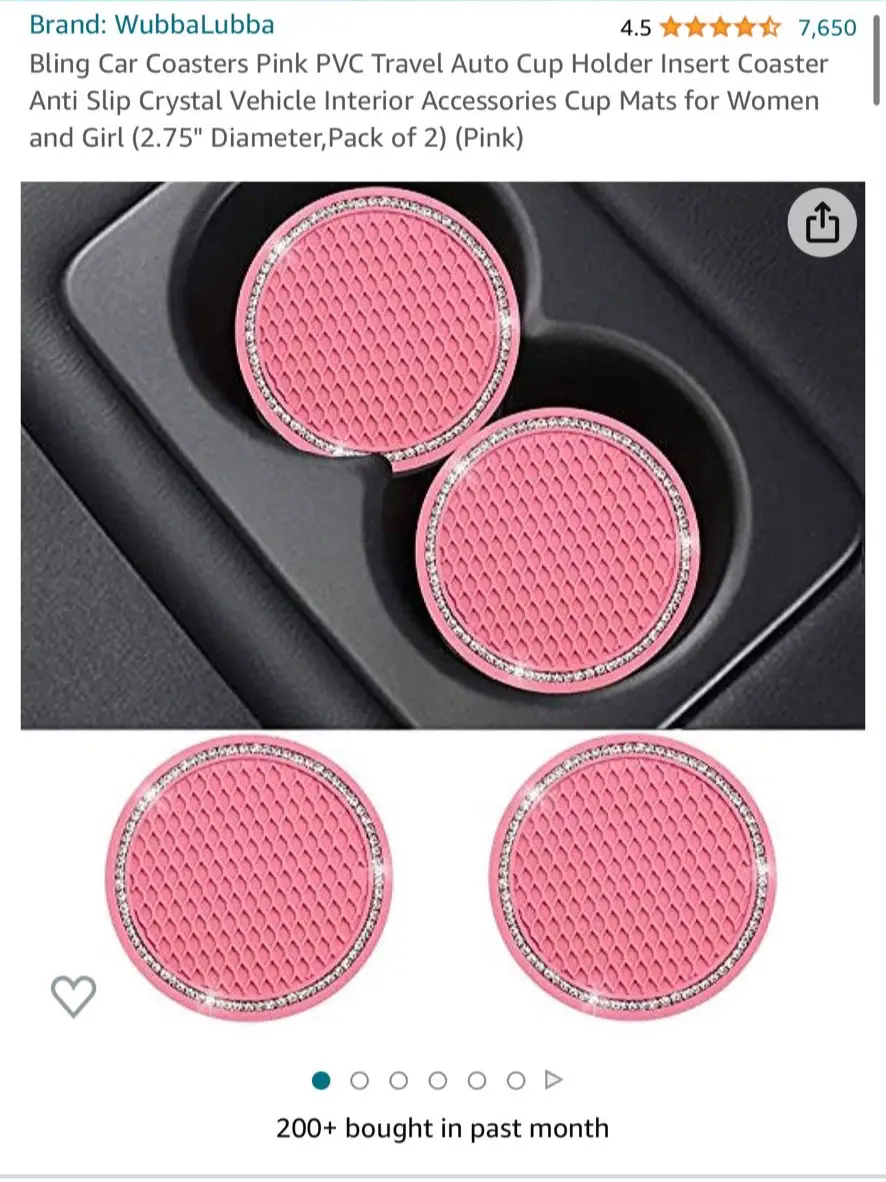 Maiiu Car Cup Coaster, 2 Pack Universal Non-Slip Cup Holders Insert Coaster,  Car Interior Accessories for Women and Men (Red(4 Pack)) : : Car &  Motorbike