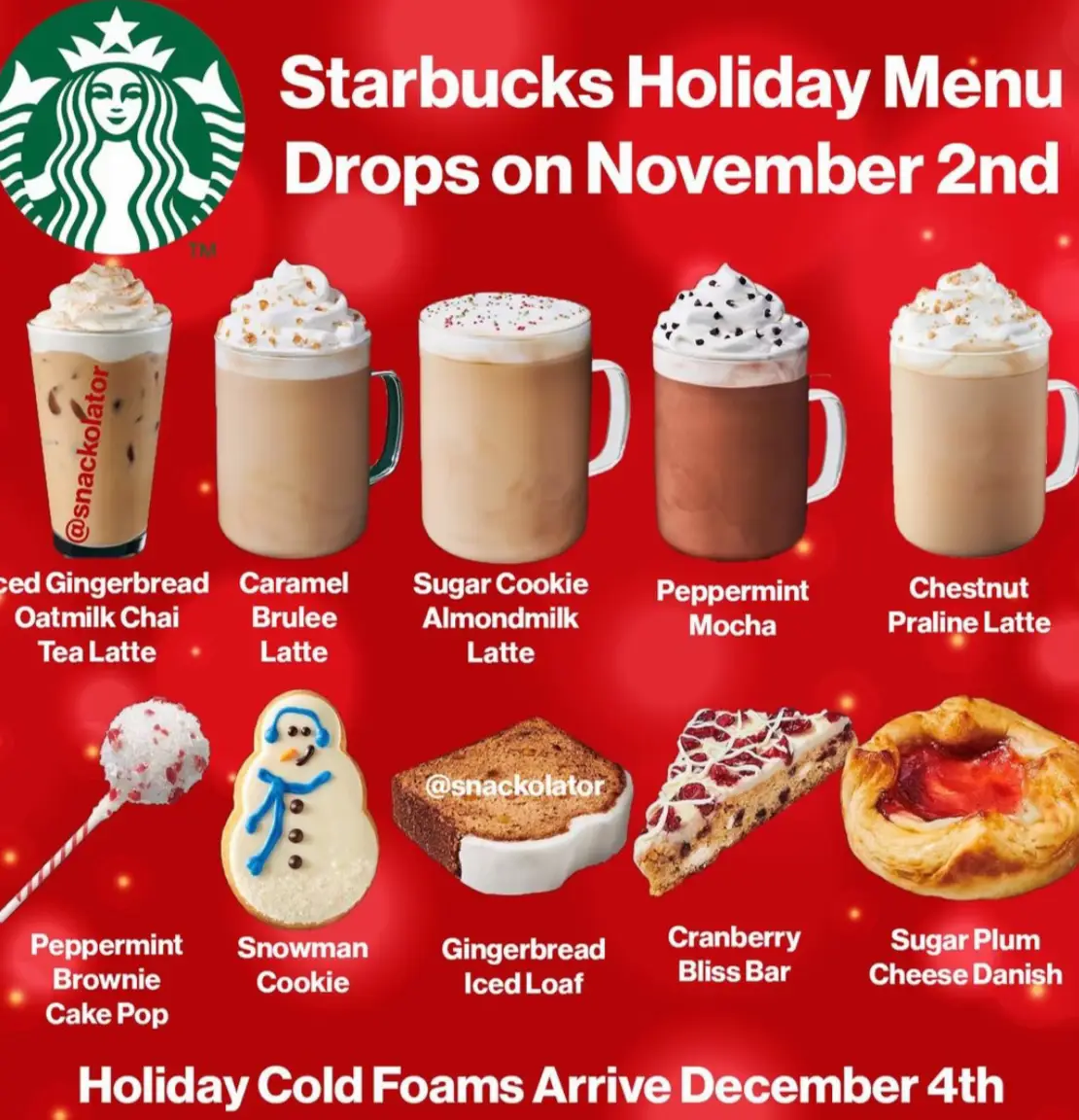 starbucks holiday menu is out! ☕️🍪🎄 แกลเลอรีที่โพสต์โดย maddie_grace