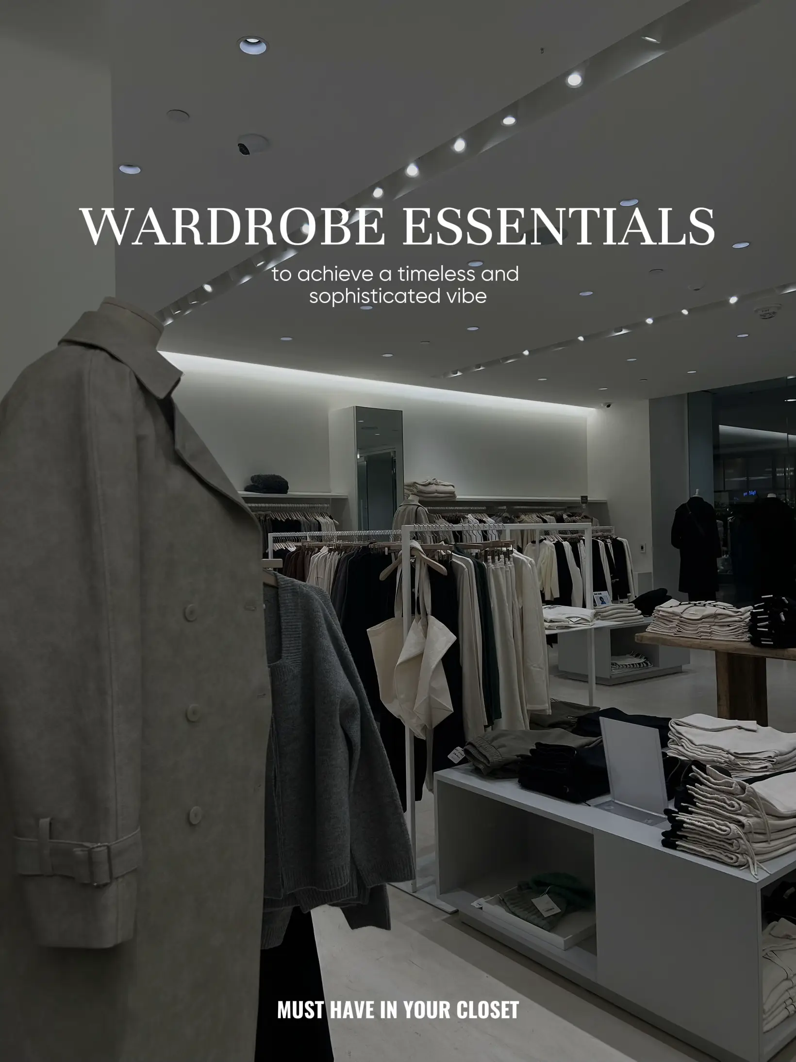 Minimalist Wardrobe Checklist: The Essentials for a Functional, Timeless  Wardrobe - MY CHIC OBSESSION