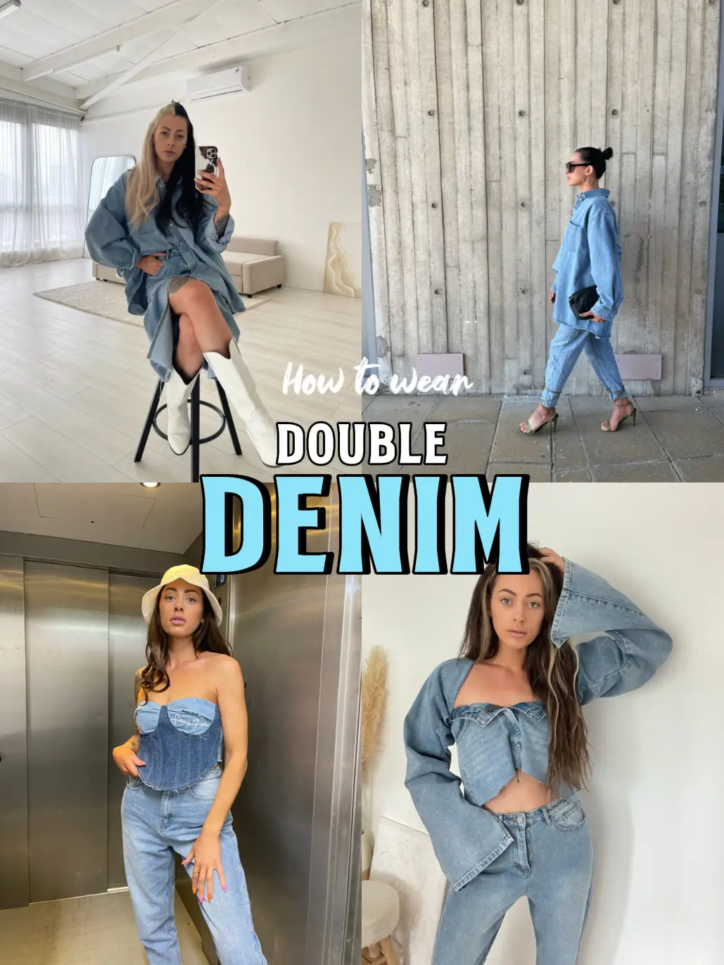 How to style double denim