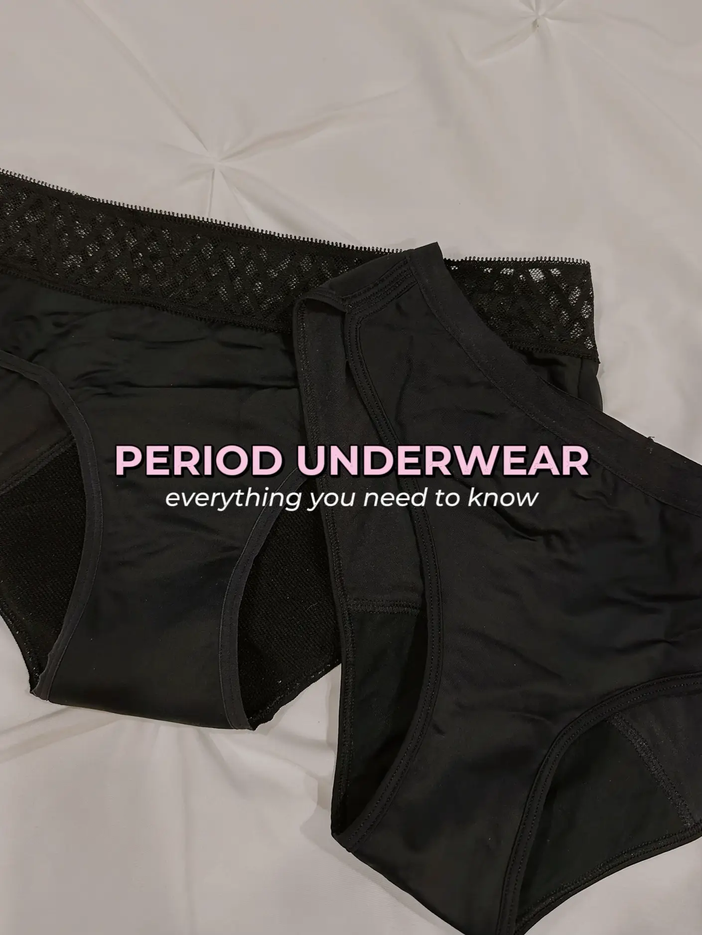 Always Zzzs Overnight Disposable Period Underwear for Women, Size Large,  Black Period Panties, Leakproof, Large, 14 Count : : Health &  Personal Care