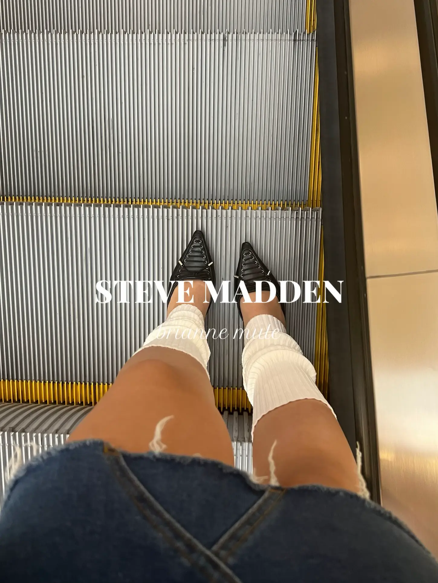 Spotted at the Steve Madden Soho store, bags in hand, DALI on feet