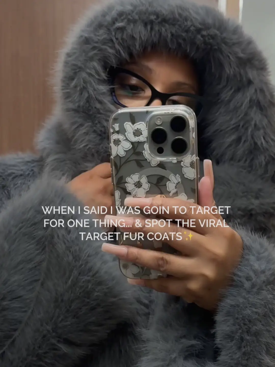 Viral Target Fur Coat
