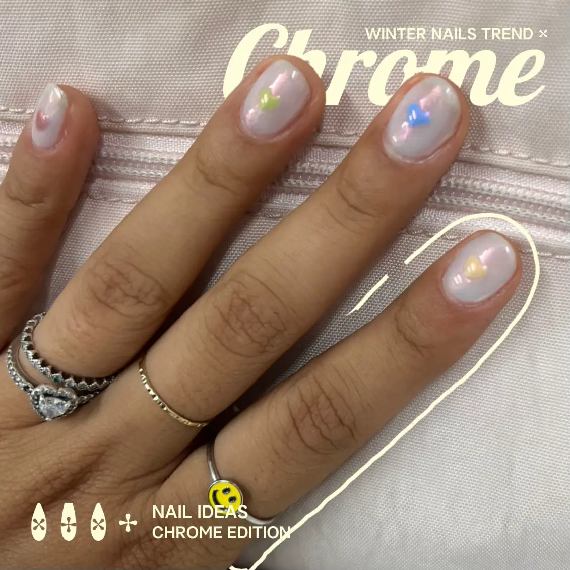 Le Mini Macaron Le Metallique Chrome Manicure Set