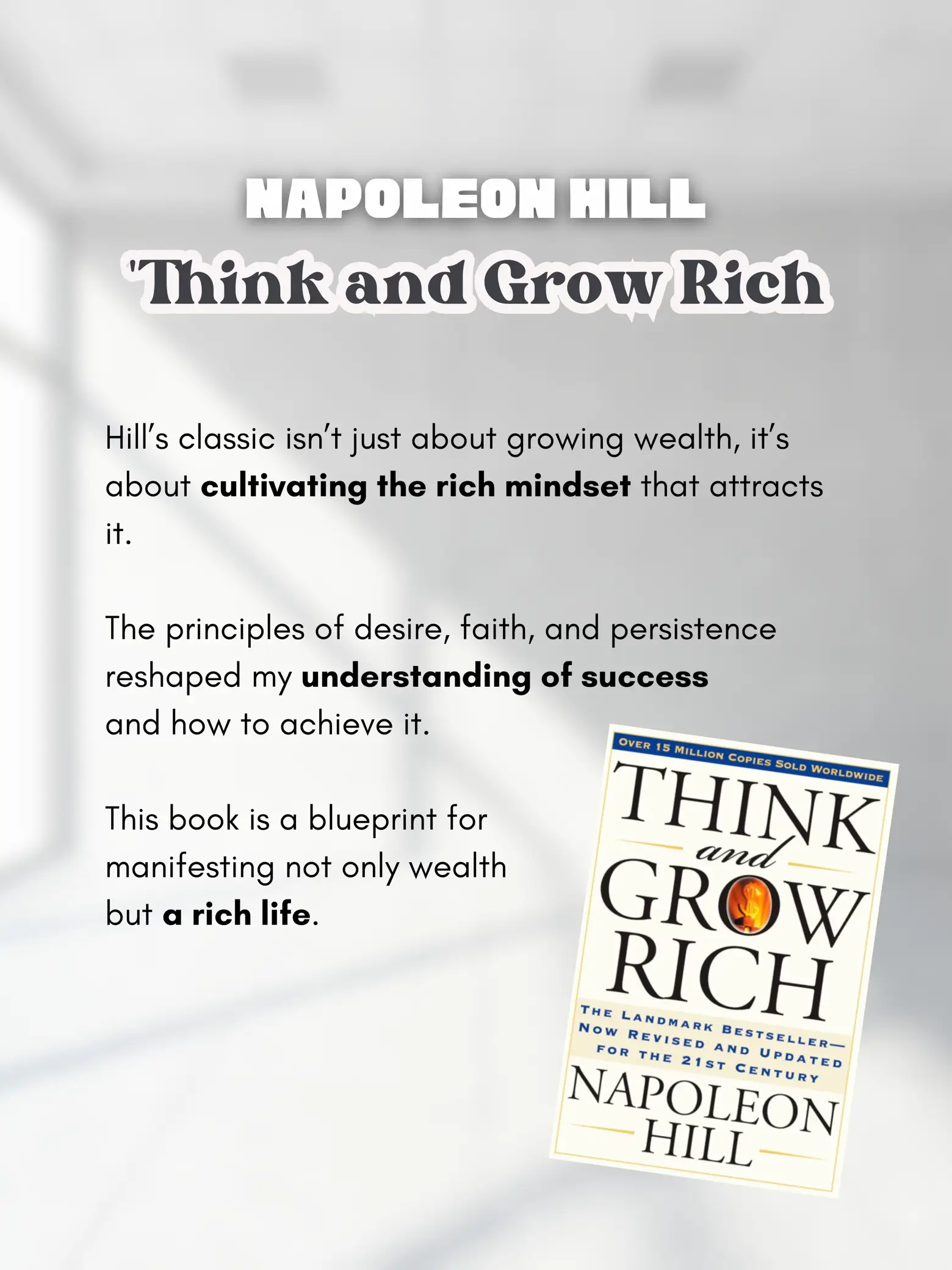 Think and Grow Rich — The Landmark Bestseller Now Revised and Updated for  the 21st Century by Napoleon Hill — Pen & Honey Bookstore + Press