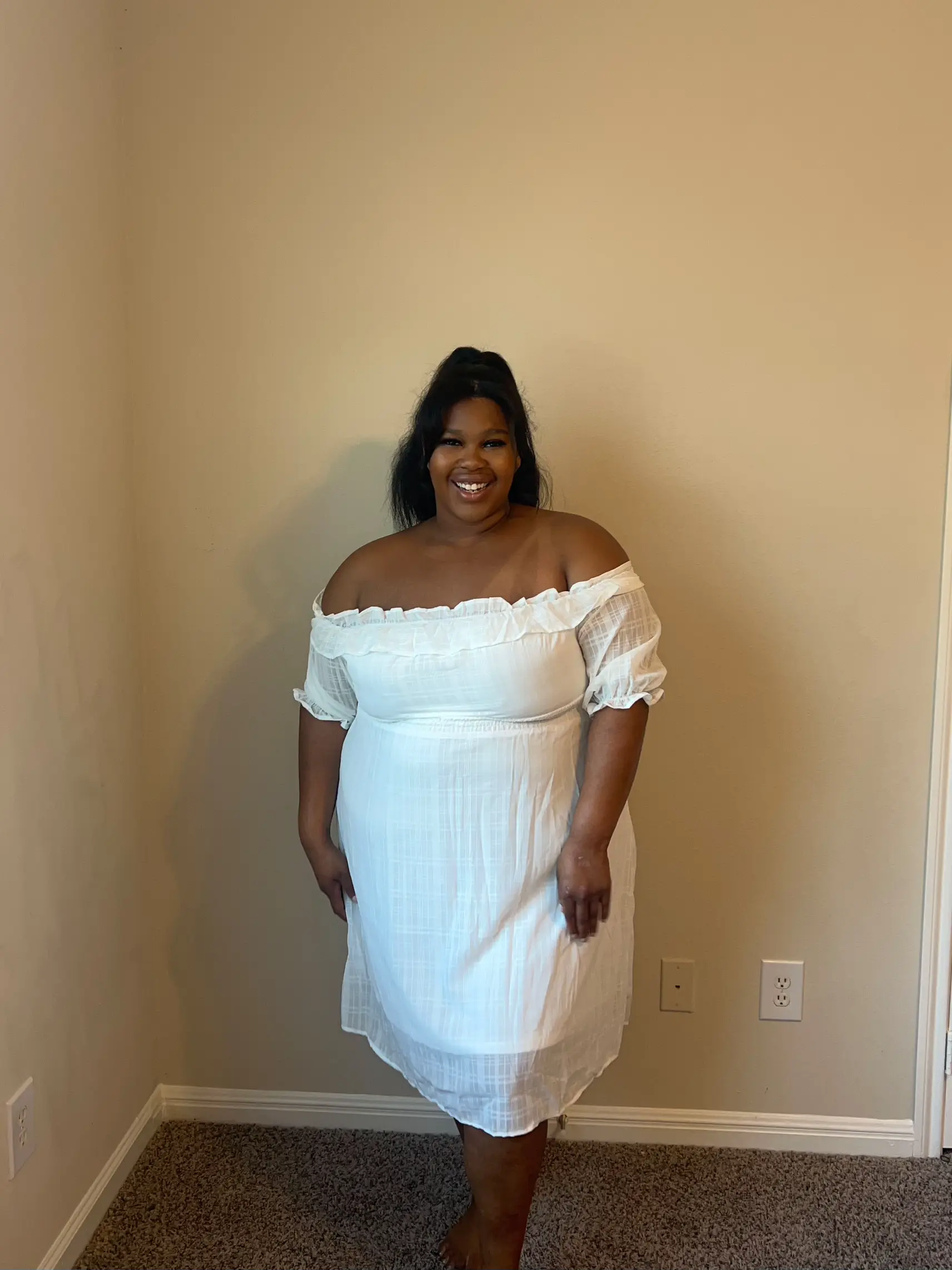 Rosewe plus size white 2024 dresses