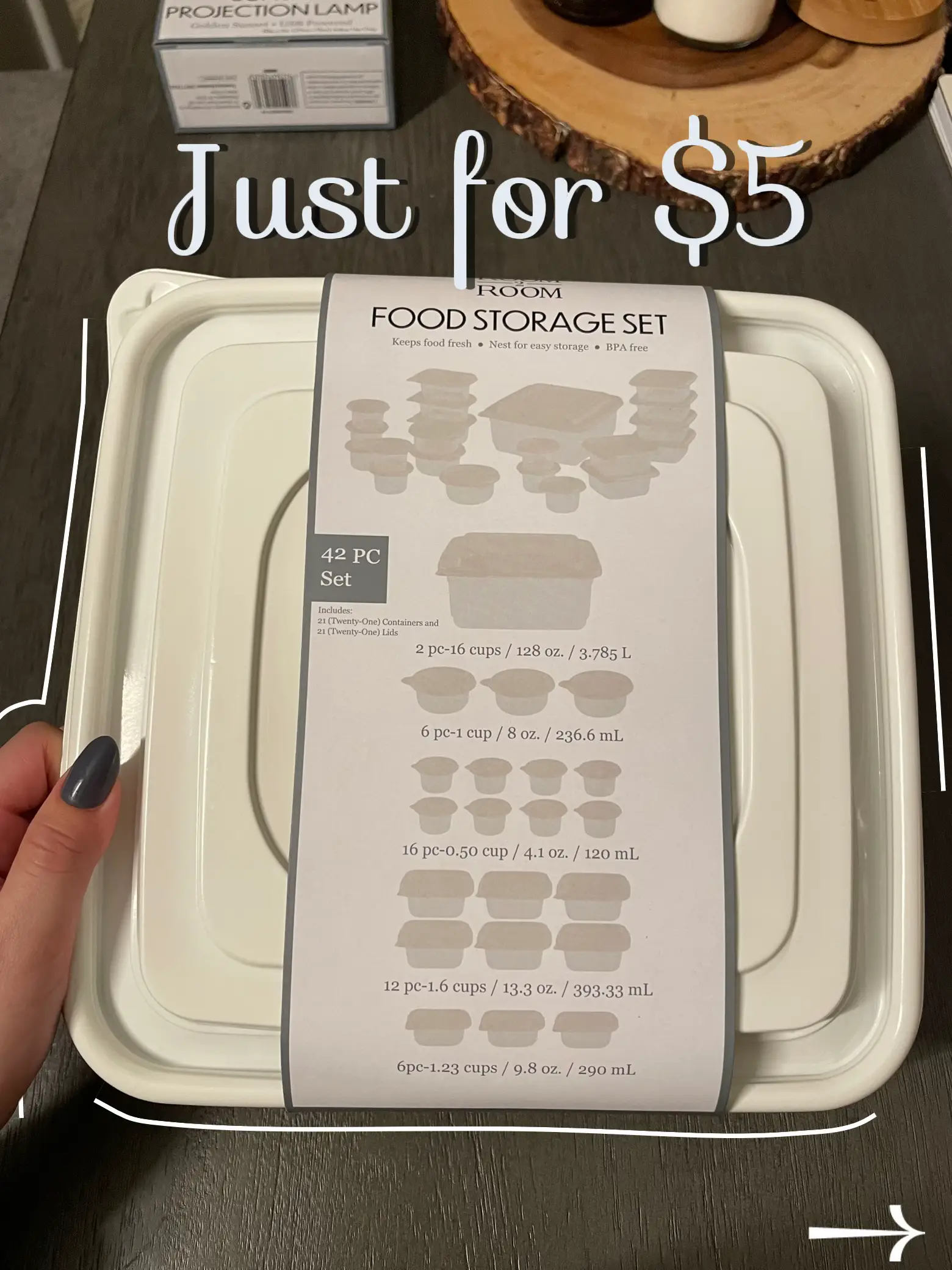 Food Storage Set 42-Piece, Five Below