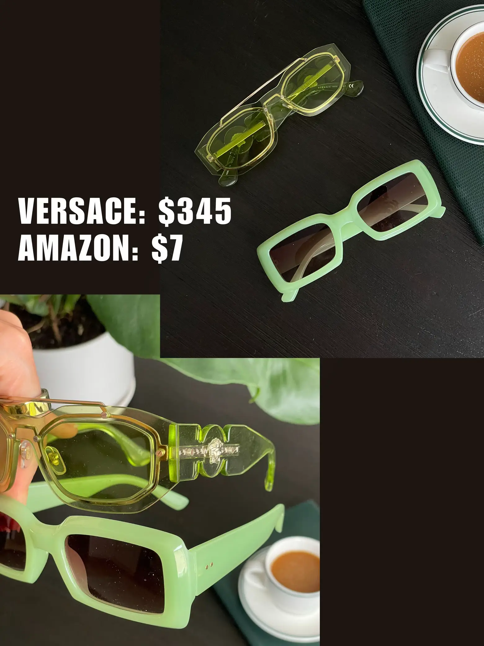 greenscreen #fyp#dupes  Krewe and Louis Vuitton sunglass dupes