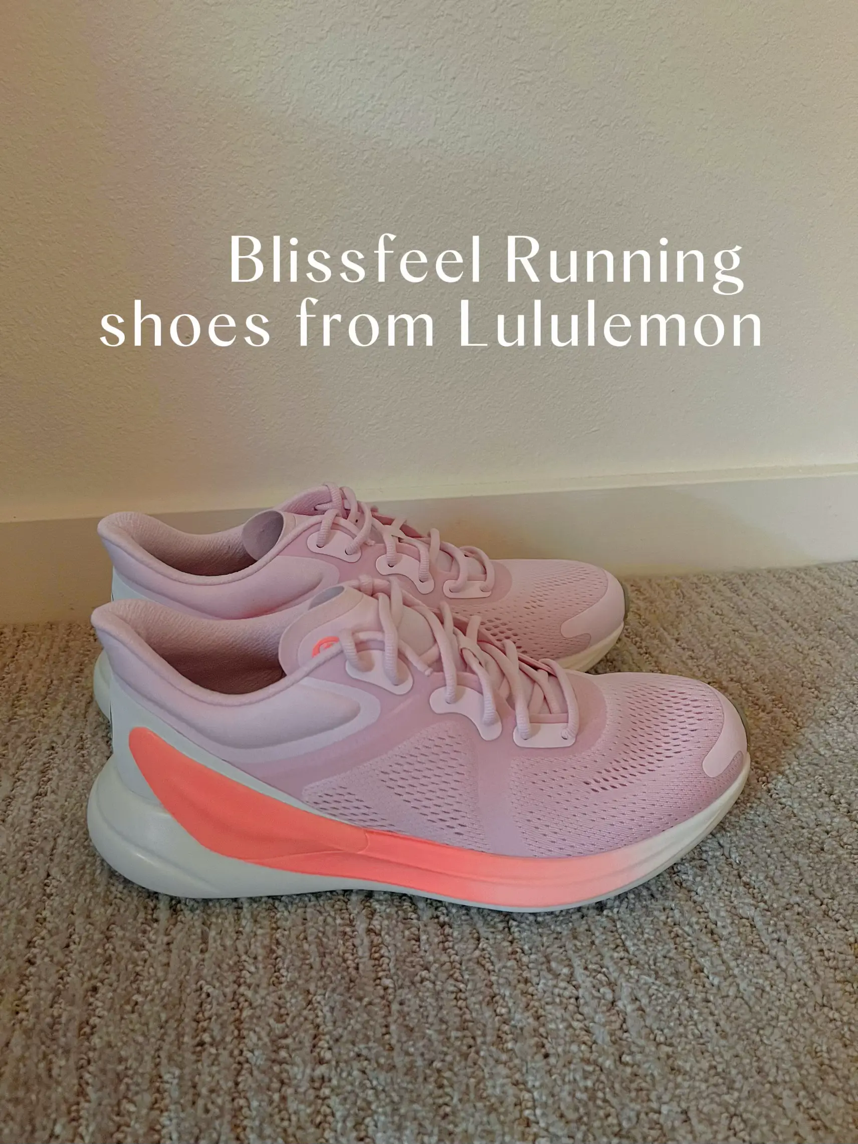pink Lululemon bliss-feel 2 running shoes size-8 - Depop