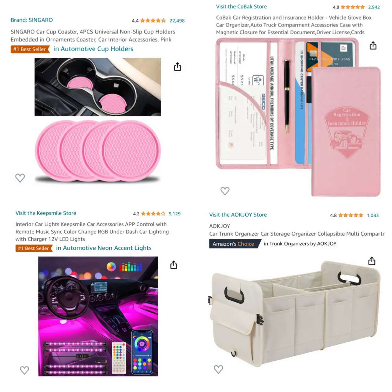 Amazon Finds under 20 Car Lemon8 Search