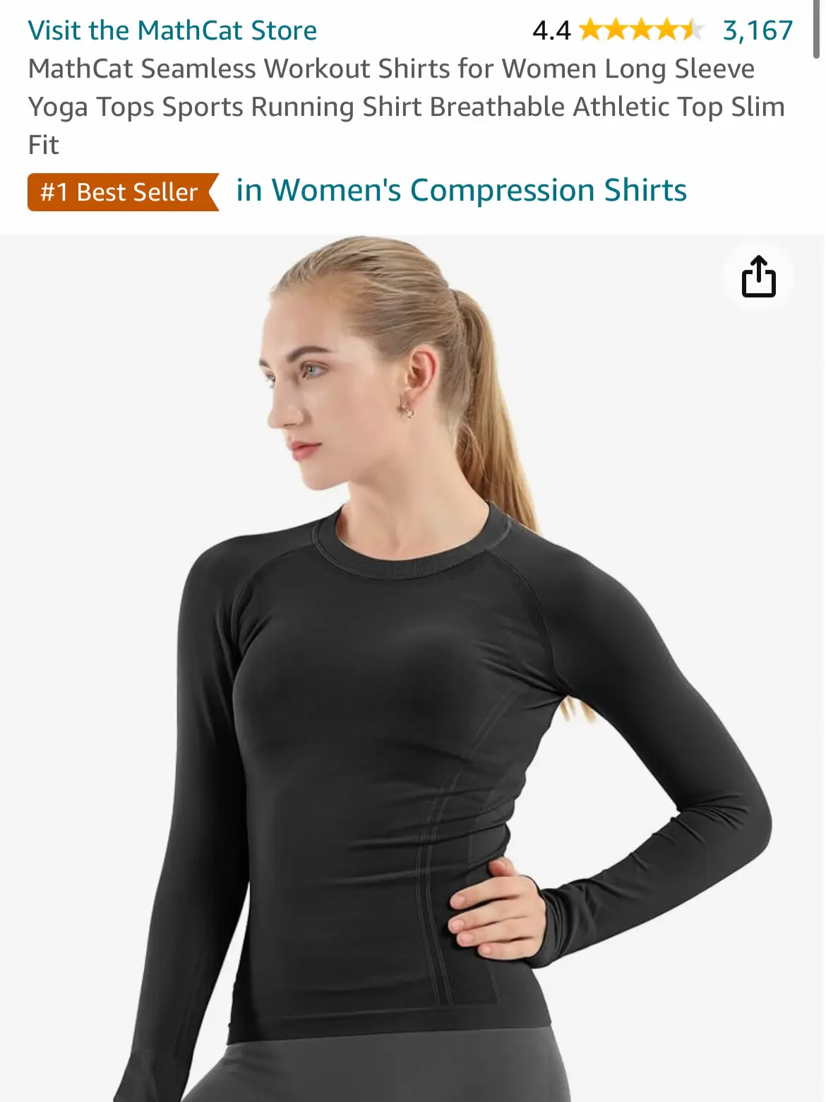 MathCat Seamless Long Sleeve Workout Shirts for Women Navy – Mathcat