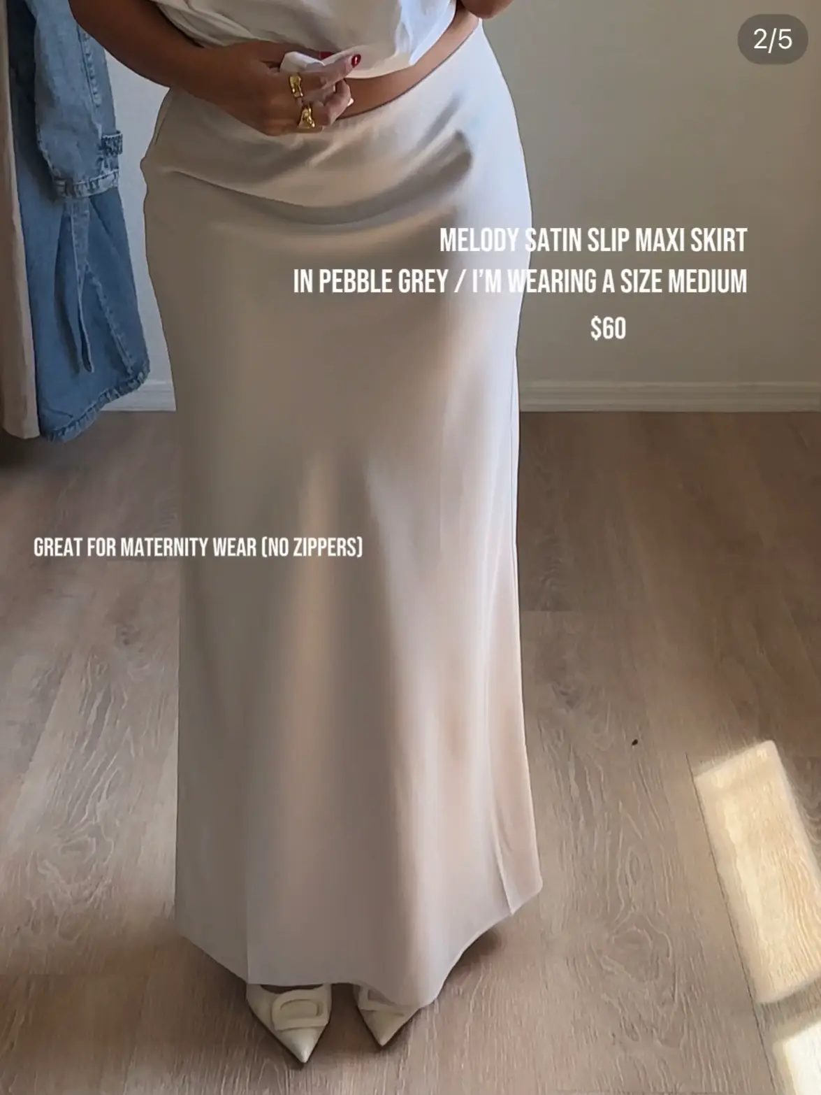 Maternity maxi skirt clearance zipper