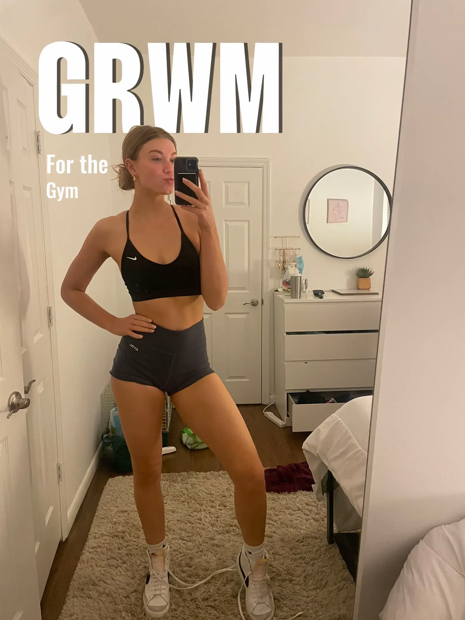 GRWM for the gym when I am trying to talk myself out of going