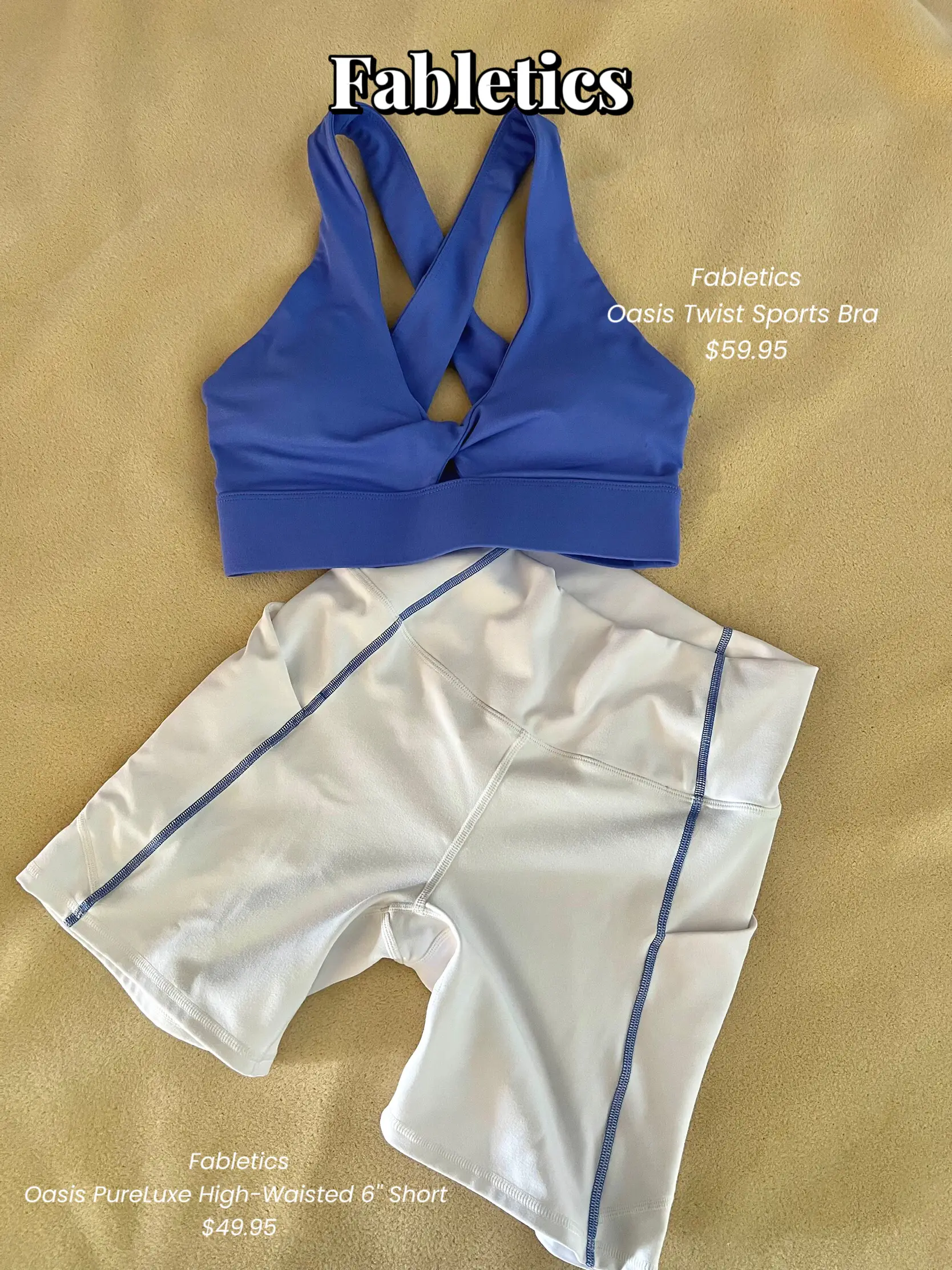 NWT Fabletics Oasis Twist Sports Bra and Pureluxe HW Crossover